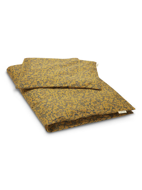 Konges Sløjd Duvet & pillow cover - winter leaves mustard