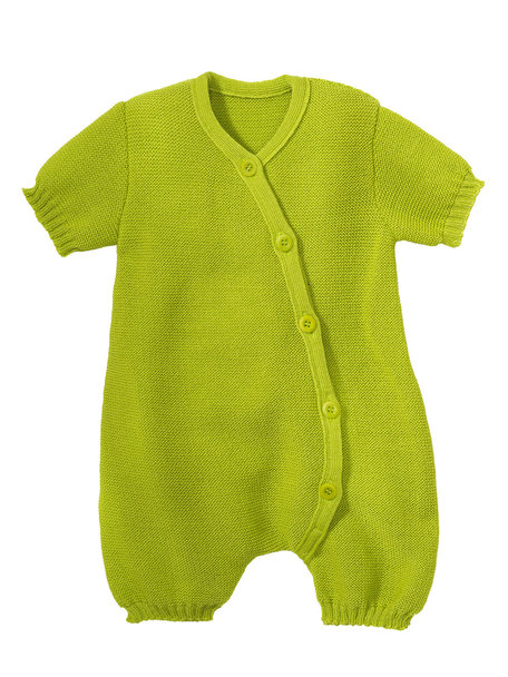 Disana Summer jumpsuit from wool - apple green