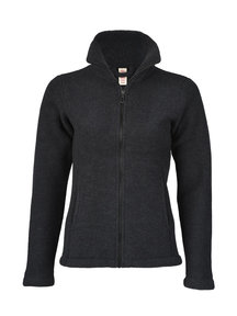 Engel Natur Women's jacket wool fleece - black
