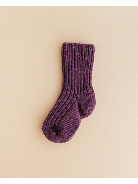 Joha Wool children's socks -eggplant