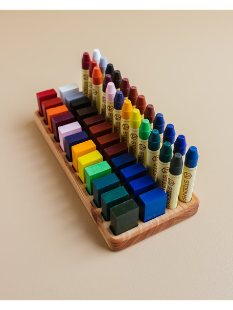 Handmade Holder for Stockmar beeswax blocks and crayons - 24 pcs