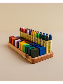 Handmade Holder for Stockmar beeswax blocks and crayons - 24 pcs