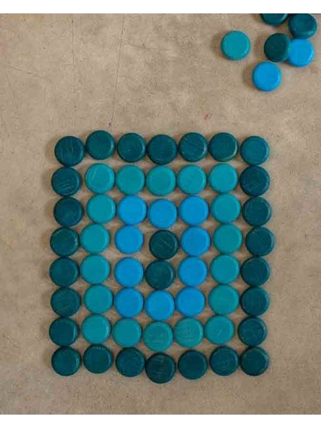 Grapat Mandala little coins, blue