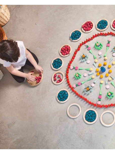 Grapat Mandala little coins, blue