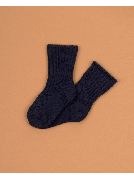 Joha Wool children's socks - navy
