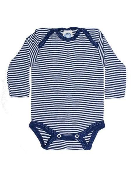 Cosilana Baby Body Striped Wool/Silk - Blue