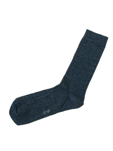 Joha Wool rib socks - denim