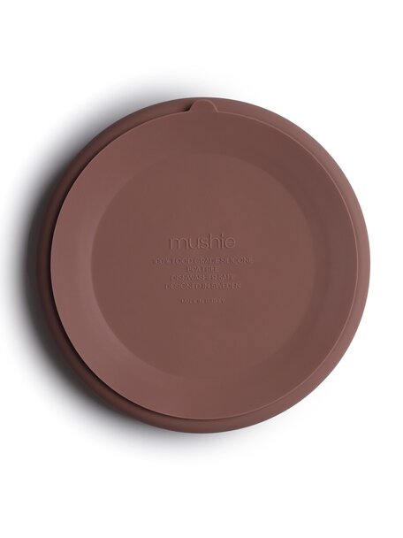 Mushie Plate with stay-put suction - cloudy mauve