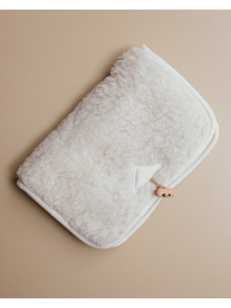 Alwero Diaper pouch made of wool plush - natural