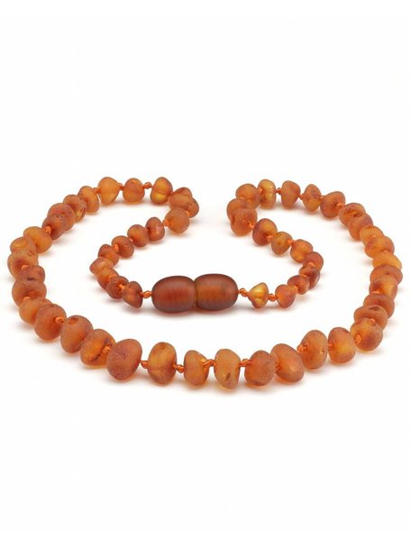 Amber Amber Baby Necklace 32 cm - Cognac Raw