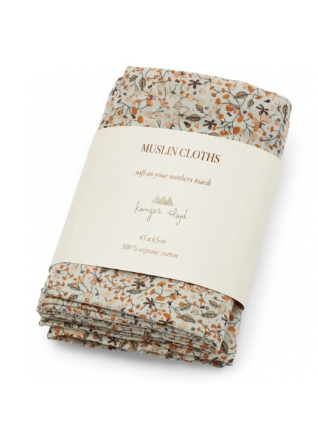 Konges Sløjd Muslin cloths 3-pack -  flower field