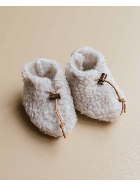 Alwero Wool plush booties (Ziloen exclusive) - grey