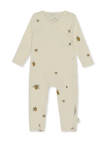 Konges Sløjd Newborn wrap jumpsuit - lemon