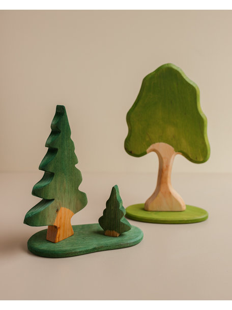 Handmade Broad-leaved tree with base