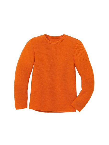 Disana Children's left knitted jumper - orange