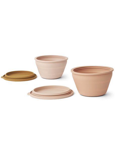 Liewood Foldable bowls 2 pcs - rose