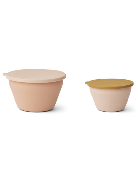 Liewood Foldable bowls 2 pcs - rose