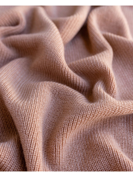 Hvid Merino wool blanket Felix - rose