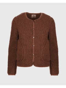 Alwero Women's woolen jacket - cognac