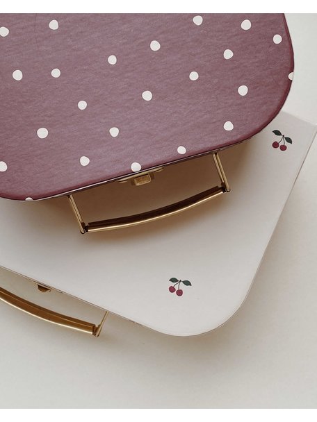 Konges Sløjd Suitcases set of 2 - cherry and dots