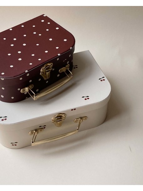 Konges Sløjd Suitcases set of 2 - cherry and dots