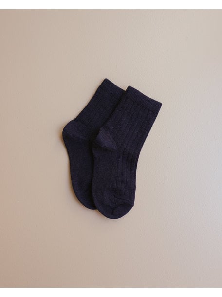 MP Denmark Wool Rib Socks - Navy