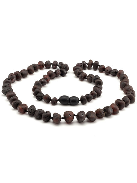 Amber Amber Ladies Necklace 45cm - cherry raw