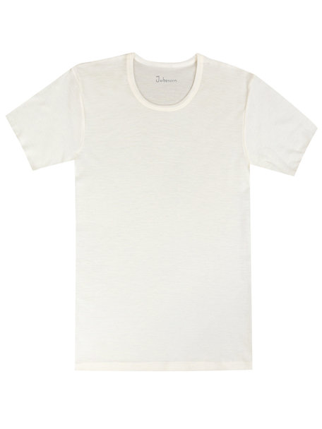 Joha T-shirt men merino wool - White