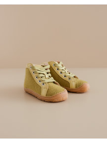 Disana Wool-felt lace shoes - gold