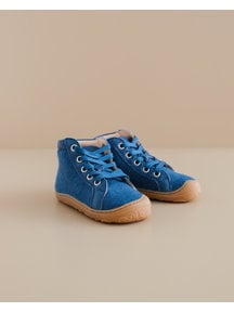 Disana Wool-felt lace shoes - blue