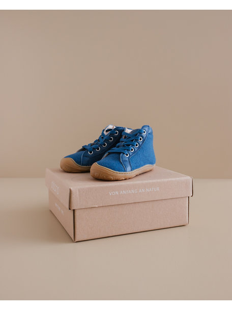 Disana Wool-felt lace shoes - blue