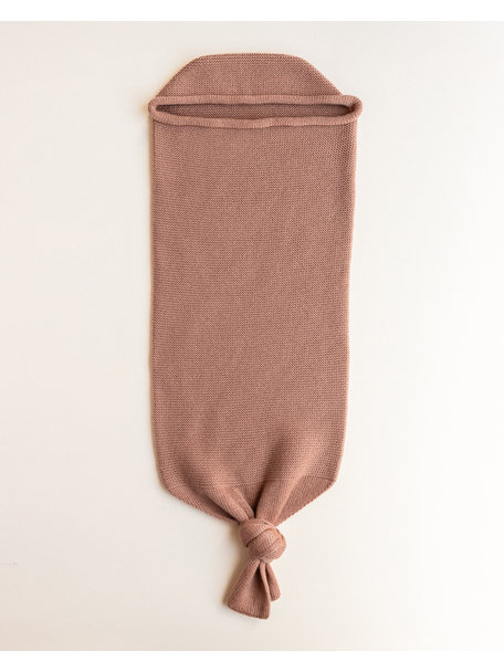 Hvid Baby cocoon merino wool - terracotta