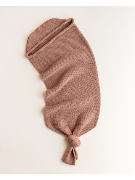 Hvid Baby cocoon merino wool - terracotta