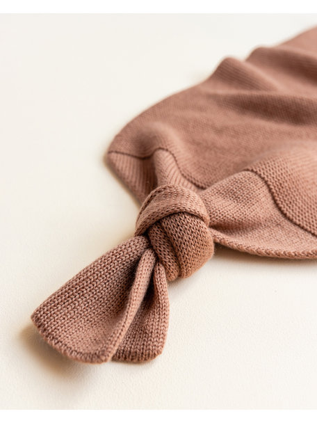 Hvid Baby cocoon merino wool - terracotta