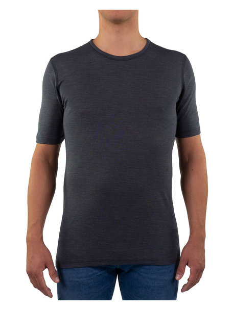 Joha T-shirt Men Wool/silk - grey