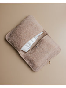 Alwero Diaper pouch made of wool plush - beige