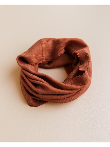 Unaduna Loop scarf wool/silk - umbre