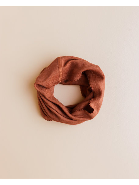 Unaduna Loop scarf wool/silk - umbre