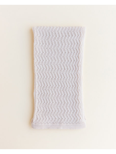 Hvid Merino wool scarf  Frederik - off white