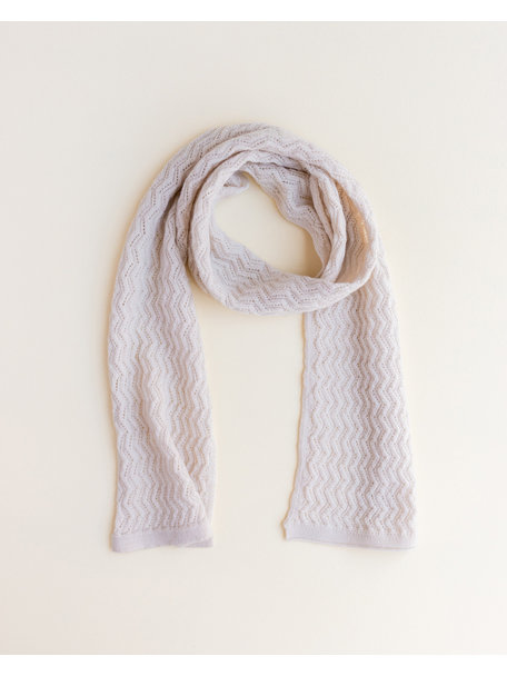 Hvid Merino wool scarf  Frederik - off white