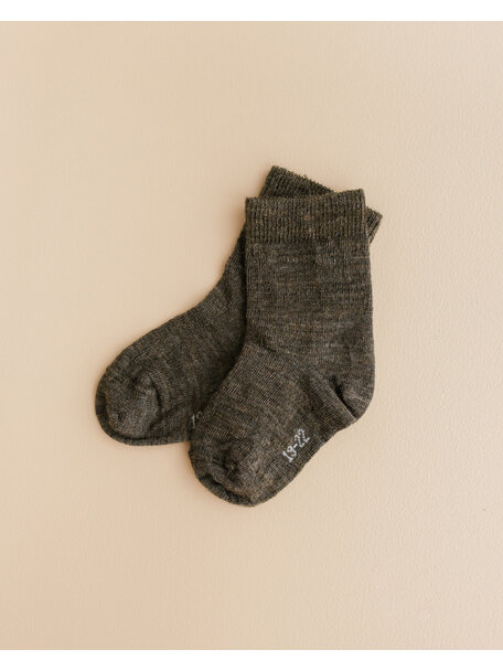 Joha Wool children's socks - olive