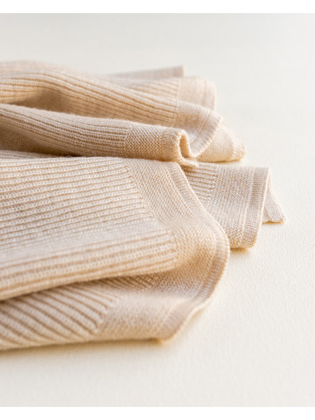 Hvid Merino wool blanket Felix - oat