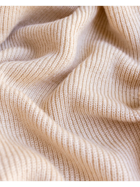 Hvid Merino wool blanket Felix - oat