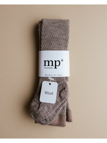 MP Denmark Wool capsule tights - brown melange