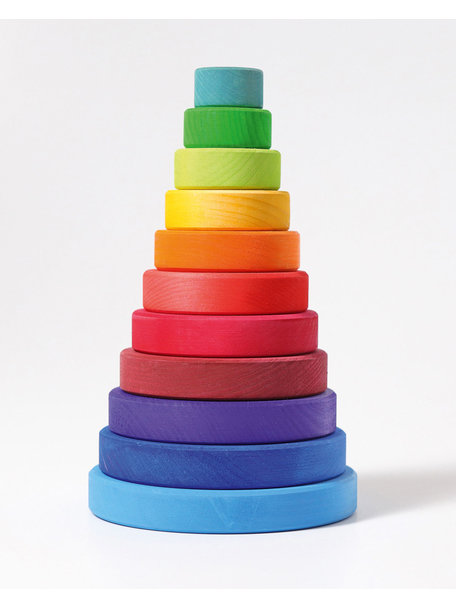 Grimm's stacking tower - rainbow