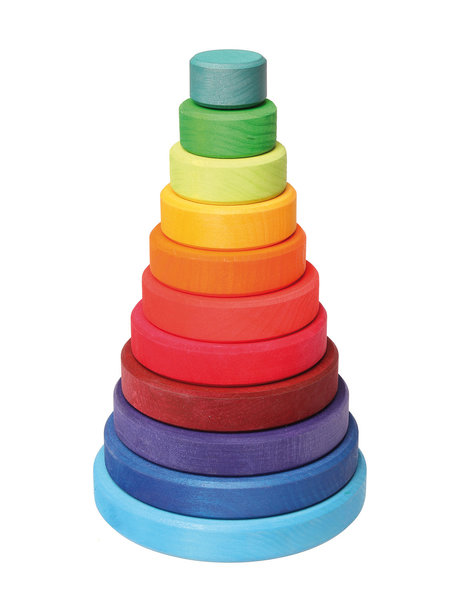 Grimm's stacking tower - rainbow