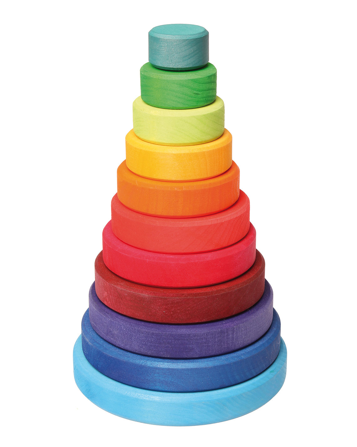 Grimm's Stacking Tower Rainbow Sort, Stack & Build! Ziloen Ziloen