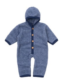 Cosilana Baby Overall Wool Fleece - Blue