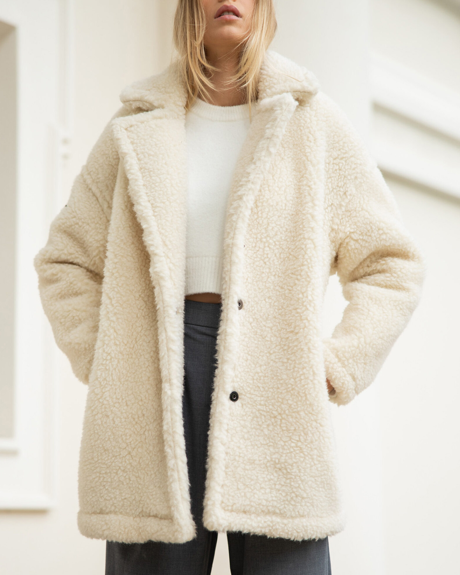 Women's woolen jacket Moods - natural