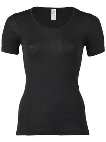 Engel Natur Women's shirt wool/silk - black